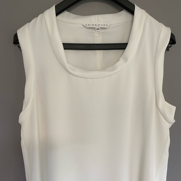 Trina Turk Double Rainbow Shift Dress White - Picture 6 of 7